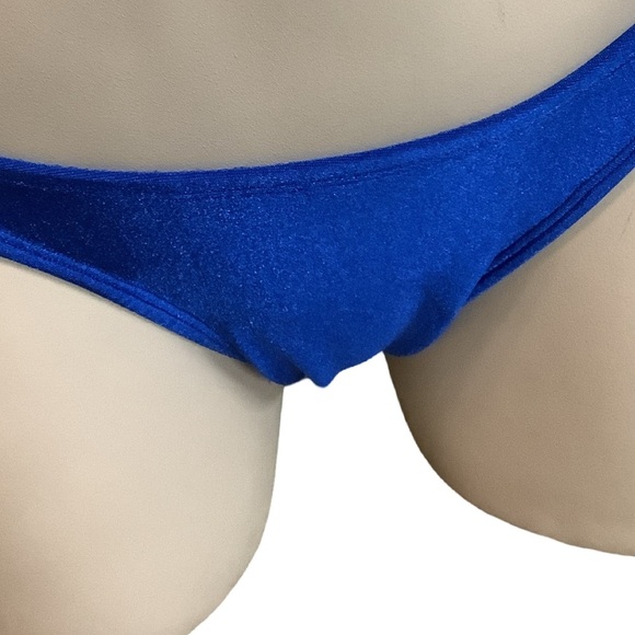 Zuliana Size S Multi Heart Bikini Print Top & Blue Bikini Bottom. New With Tags - Picture 3 of 5